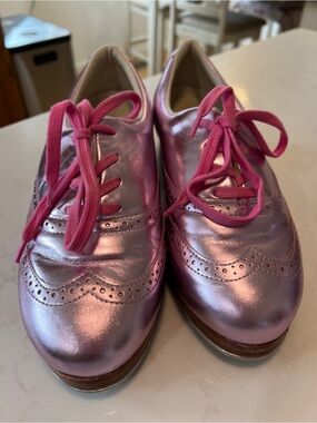 Capezio Roxy Tap Shoes Metallic Pink Women’s 9.5